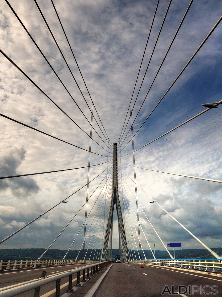 Bridge over the Seine Normandy