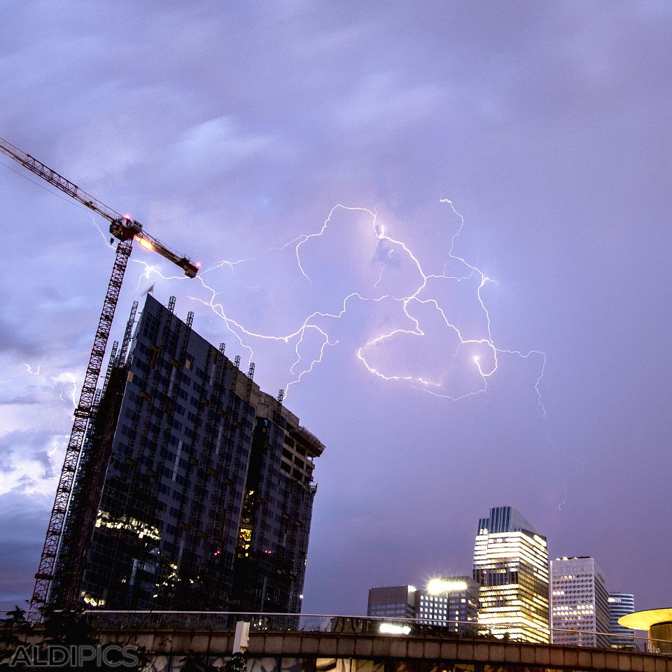 Lightings over La Defense