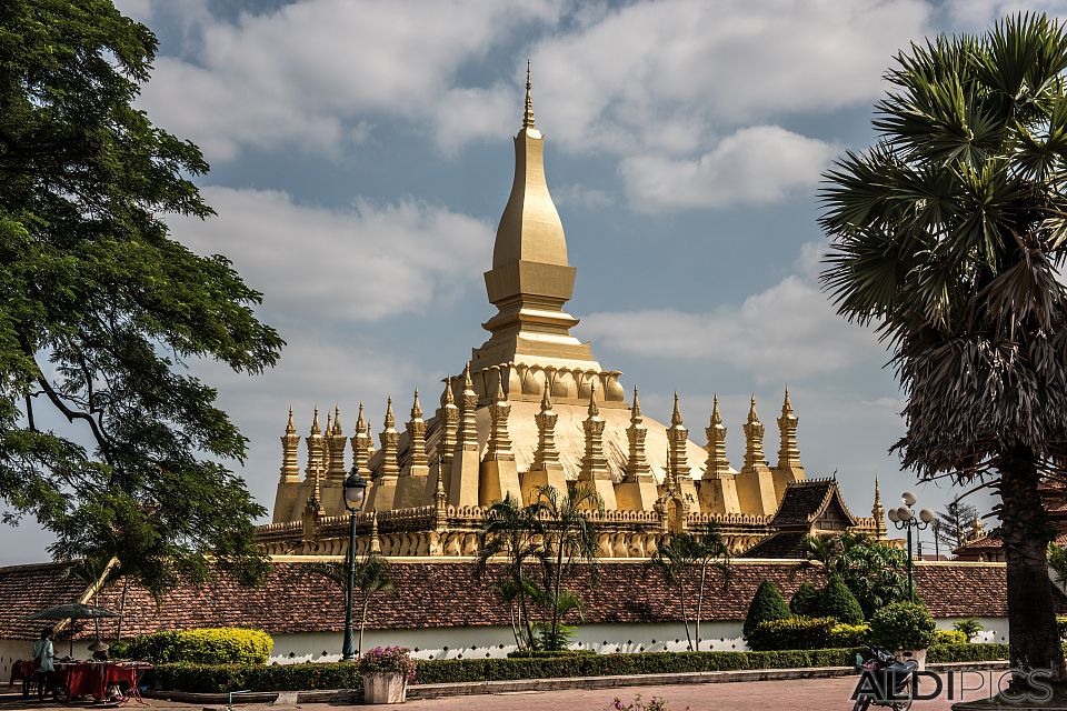 Golden pagoda Pha That Luang