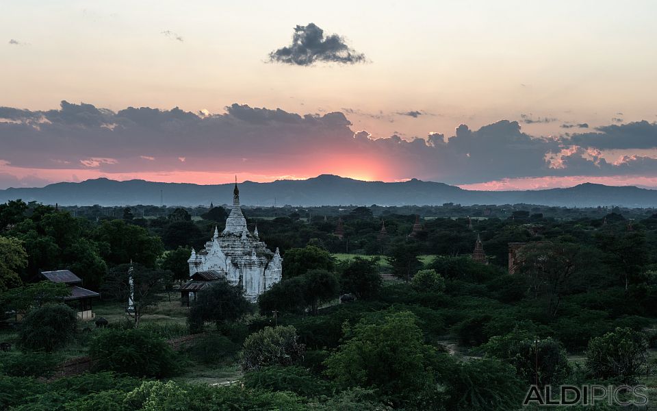 Sunset over Bagan