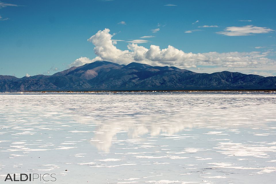 Salt Lake in the Andes