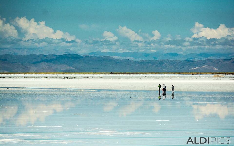 Salt Lake in the Andes