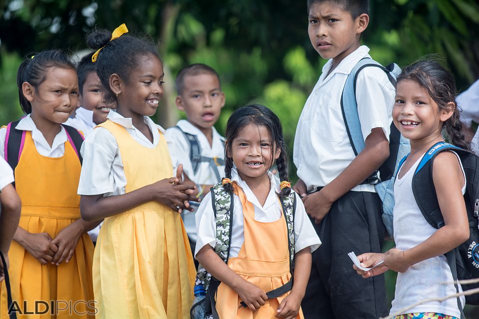 Children from the village