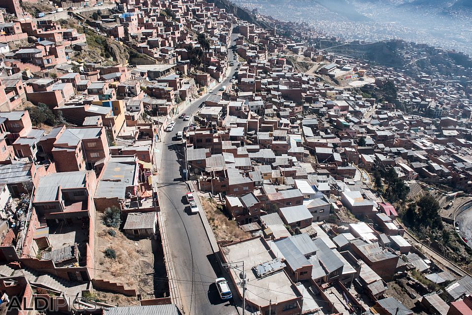 La Paz view from above