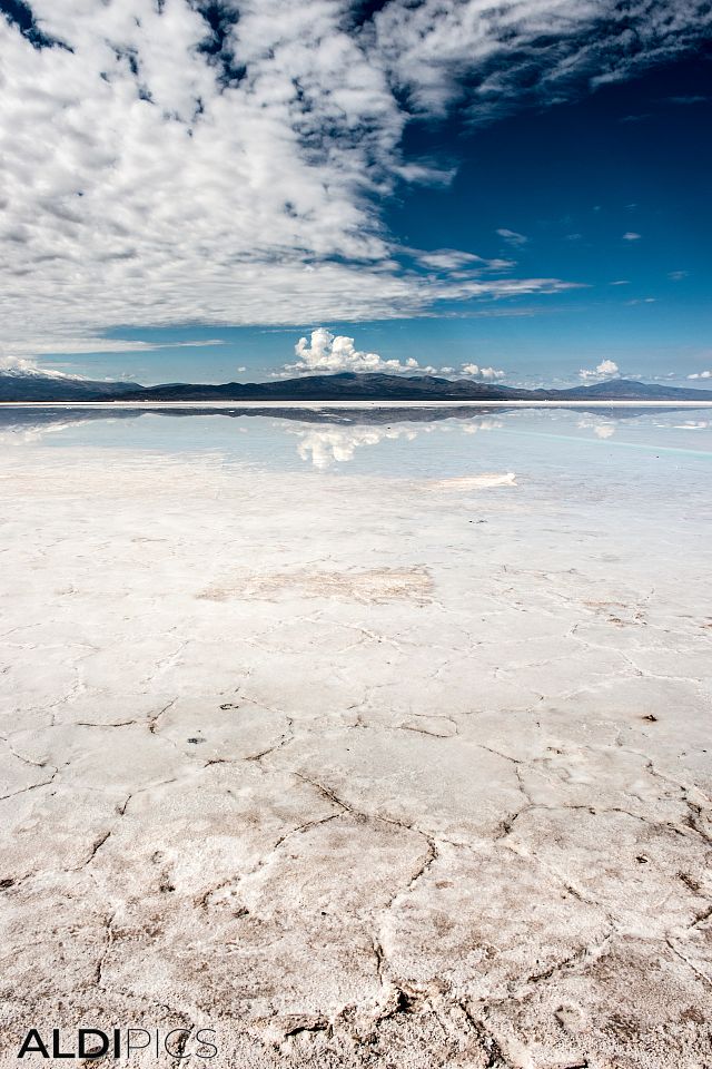 Salt Lake in the Andes