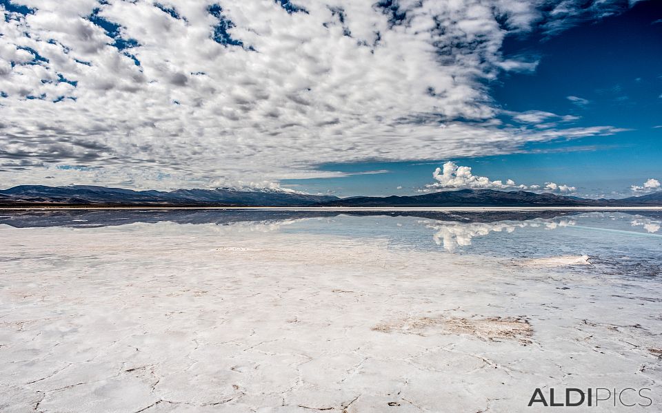 Salt Lake in the Andes