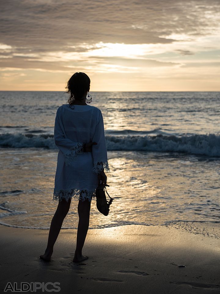 At sunset