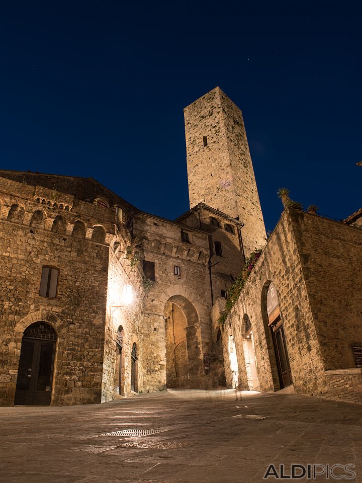 Night at San Gimignano