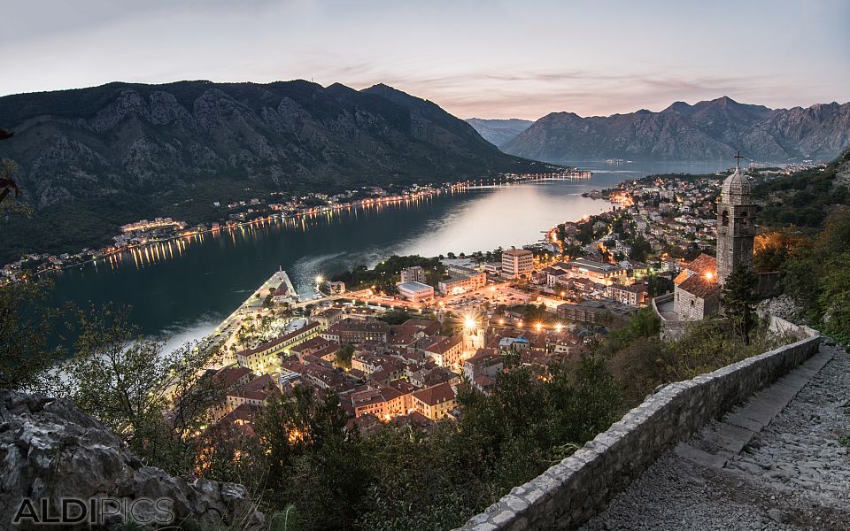 Sunset over Kotor