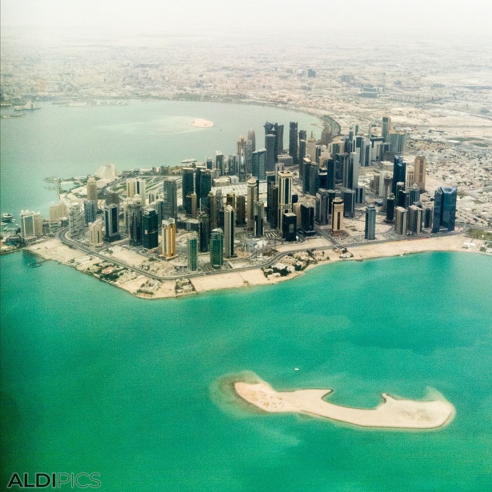 Flight over Doha