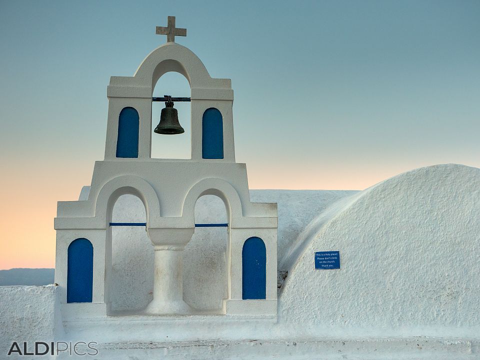 At sunrise in Oia