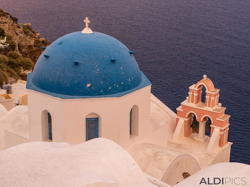 At sunrise in Oia