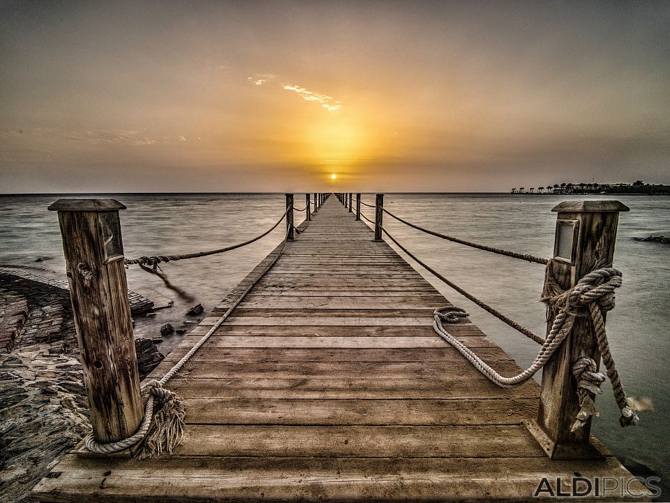 On the pier