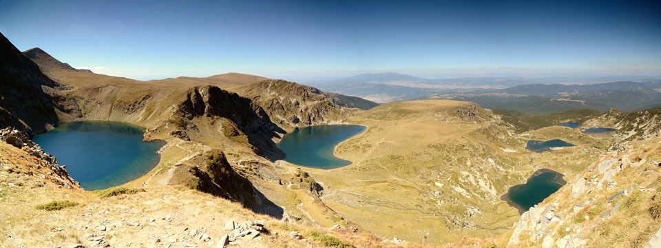 Panorama of the Seven Rila Lakes