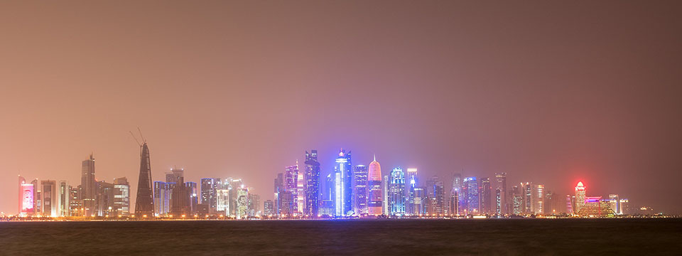 Doha at night